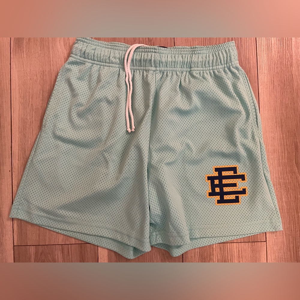 Eric Emanuel Shorts Yucca(Teal)/Navy/Yellow
